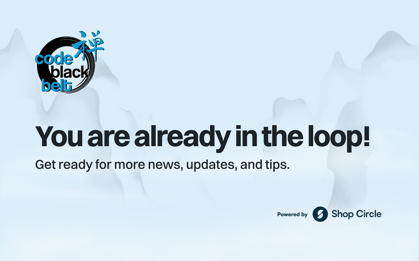 Code Black Belt August Updates: Compact bundles, checkout recommendations, and live currency previews