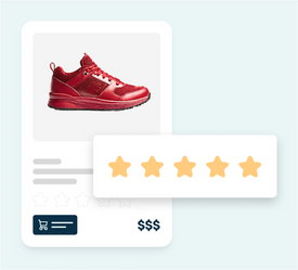 Social proof with review integration feature