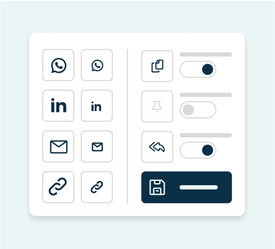 Control icon size and style feature
