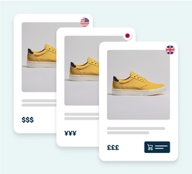 Geolocation based currency display feature