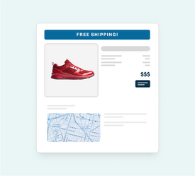 Engaging free shipping bar feature