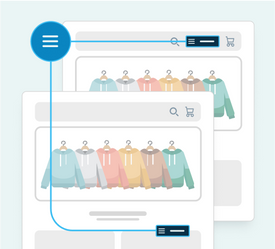 Flexible menu button placement feature