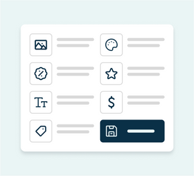Fully customizable widget feature
