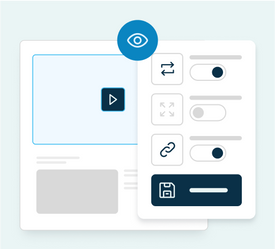 Full control of your videos feature
