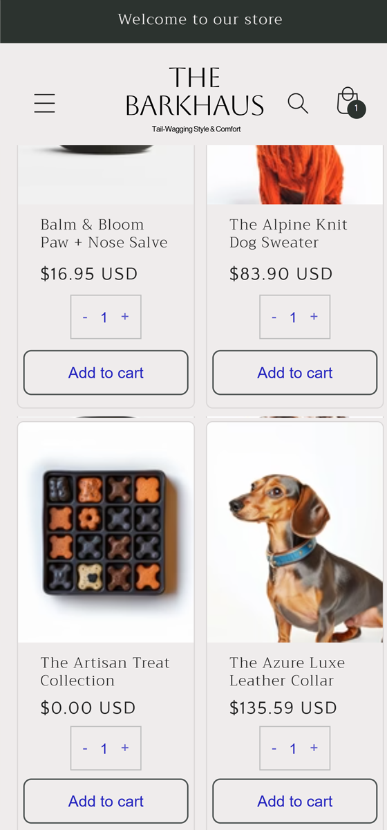 Instant product selection feature